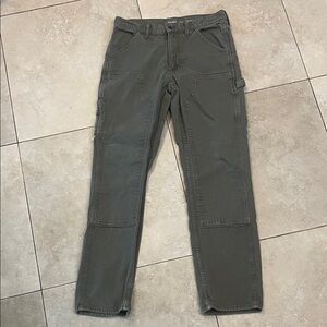 OLD NAVY Straight leg Denim Cargo Army Green Pants Size 30x32